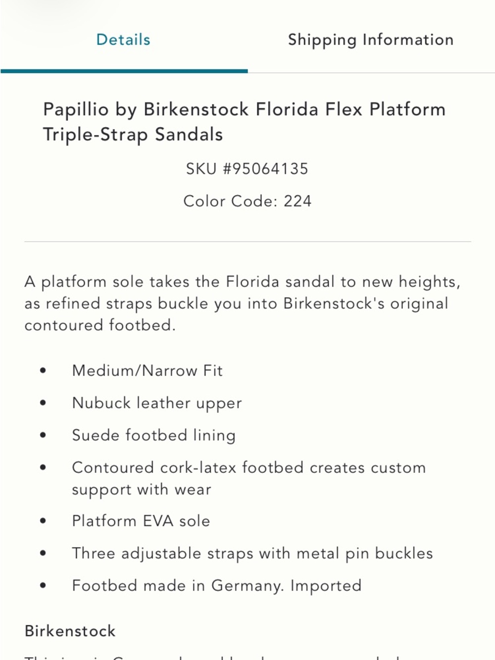 Birkenstock Papillio Florida Three-Strap Platform Sandal NWT - Picture 4 of 8